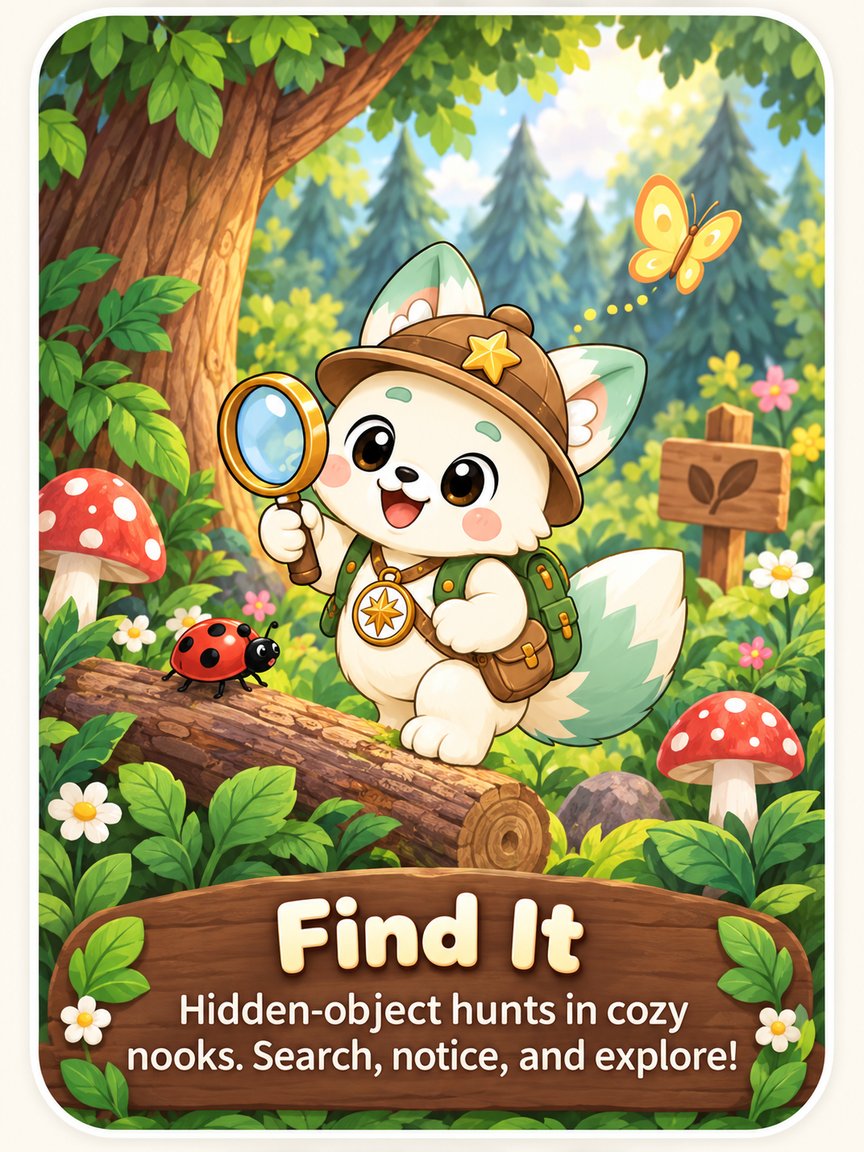 Find It — hidden-object hunts in cozy nooks