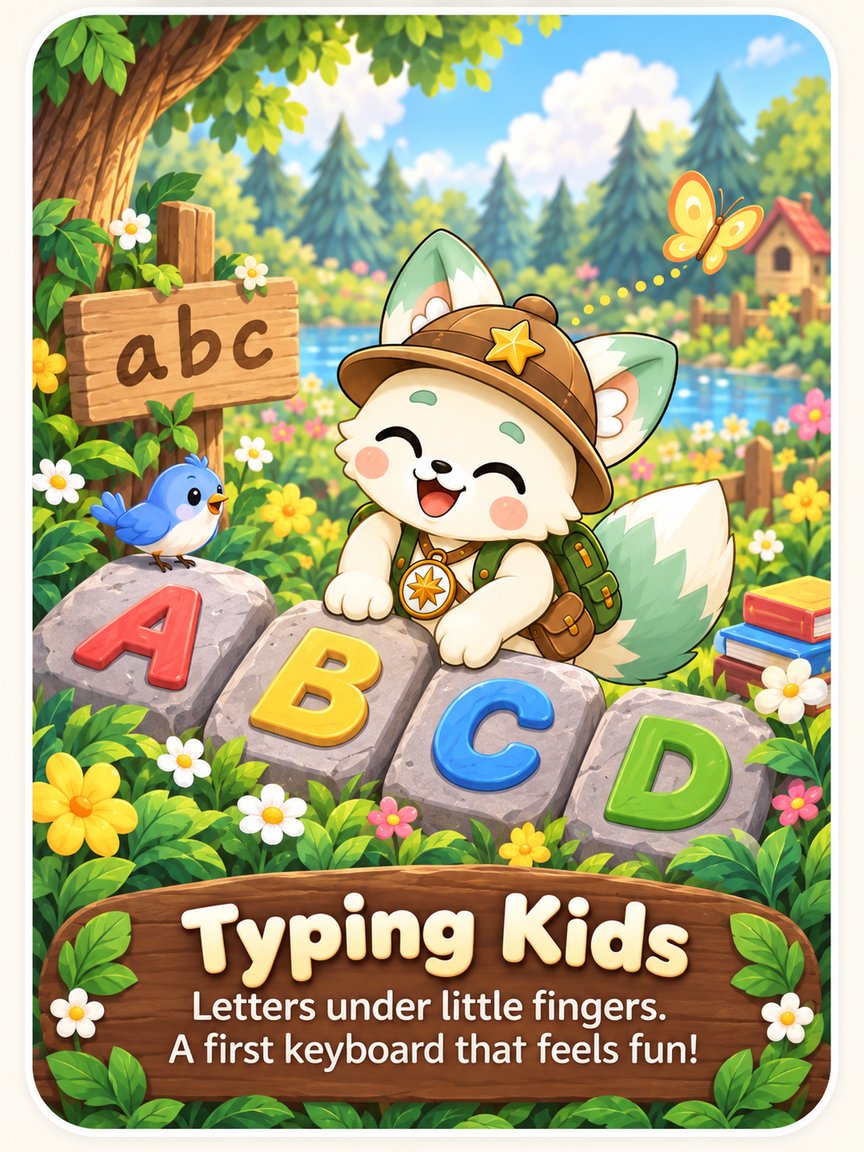 Typing Kids — a first keyboard that feels like a game