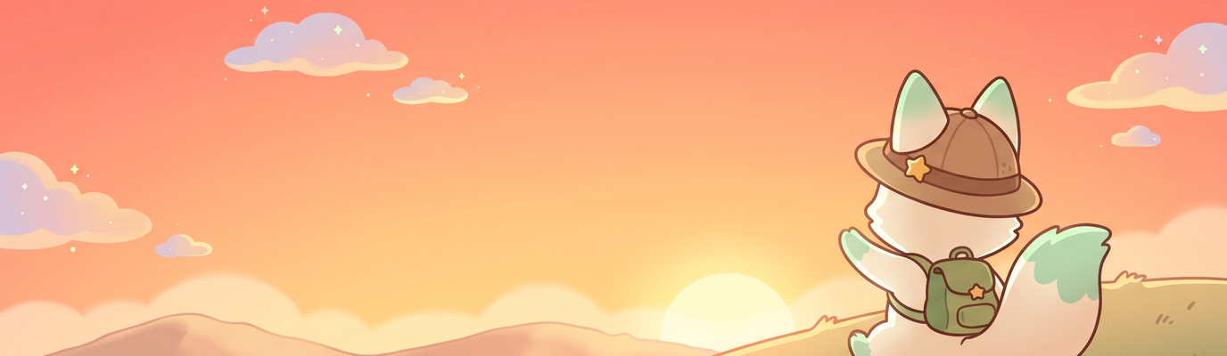 Poppu waving goodbye at sunset